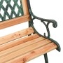 Gartenbank aus massivem Tannenholz und Stahl 116 cm von , Gartenbänke - Ref: Foro24-366536, Preis: 90,99 €, Rabatt: %