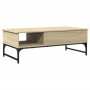 Mesa de centro madera ingeniería metal roble Sonoma 100x50x35cm de , Mesas de centro - Ref: Foro24-845392, Precio: 76,08 €, D...