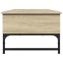 Mesa de centro madera ingeniería metal roble Sonoma 100x50x35cm de , Mesas de centro - Ref: Foro24-845392, Precio: 76,08 €, D...