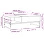 Couchtisch aus technischem Holz und Metall, Sonoma-Eiche, 100 x 50 x 35 cm von , Couchtisch - Ref: Foro24-845392, Preis: 76,1...