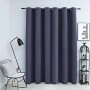 Blackout curtain with anthracite gray metal rings 290x245 cm by vidaXL, Curtains and curtains - Ref: Foro24-134421, Price: 31...