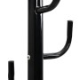 Black powder coated iron coat rack 183 cm by , Hat and coat racks - Ref: Foro24-377105, Price: 42,81 €, Discount: %