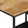 Mesa consola madera maciza mango rugosa y hierro 110x30x75 cm de , Mesas auxiliares - Ref: Foro24-372730, Precio: 143,18 €, D...