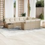 11-piece garden sofa set with beige synthetic rattan cushions by , Garden sets - Ref: Foro24-3219518, Price: 829,65 €, Discou...