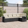 5-teiliges Gartenmöbel-Set und schwarze synthetische Rattankissen von , Gartensets - Ref: Foro24-3220125, Preis: 347,91 €, Ra...