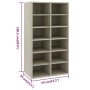 Schuhschrank aus Sonoma-Sperrholz, 54 x 34 x 100,5 cm von vidaXL, Schuhregale und Schuhorganisatoren - Ref: Foro24-800399, Pr...