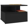 Floating bedside tables 2 units black wood 40x31x27 cm by vidaXL, Nightstands - Ref: Foro24-800408, Price: 67,82 €, Discount: %