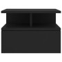 Floating bedside tables 2 units black wood 40x31x27 cm by vidaXL, Nightstands - Ref: Foro24-800408, Price: 67,82 €, Discount: %