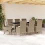 9-piece garden dining set with beige synthetic rattan cushions by , Garden sets - Ref: Foro24-3277580, Price: 985,58 €, Disco...