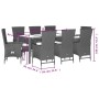 9-piece garden dining set with beige synthetic rattan cushions by , Garden sets - Ref: Foro24-3277580, Price: 985,58 €, Disco...