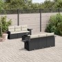 7-piece garden dining set and black synthetic rattan cushions by , Garden sets - Ref: Foro24-3219905, Price: 499,06 €, Discou...