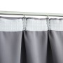 Cortinas opacas con ganchos 2 piezas gris 140x225 cm de vidaXL, Cortinas y visillos - Ref: Foro24-134431, Precio: 35,03 €, De...