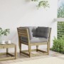 Gartensofa mit Armlehnen und Kissen aus imprägniertem Kiefernholz von , Outdoor-Sofas - Ref: Foro24-844698, Preis: 106,71 €, ...