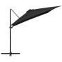 Cantilever umbrella with LED lights and black steel pole 250x250 cm by vidaXL, Umbrellas - Ref: Foro24-46996, Price: 155,94 €...