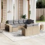 Gartensofa-Set mit beigen Kissen, 10-teilig, synthetisches Rattan von , Gartensets - Ref: Foro24-3228899, Preis: 599,47 €, Ra...