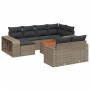 11-piece garden sofa set and gray synthetic rattan cushions by , Garden sets - Ref: Foro24-3228920, Price: 627,02 €, Discount: %