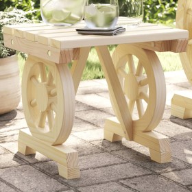 Garden footstool solid fir wood 40x36.5x38.5 cm by , Garden chairs - Ref: Foro24-365109, Price: 70,99 €, Discount: %