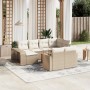 11-piece garden sofa set with beige synthetic rattan cushions by , Modular outdoor sofas - Ref: Foro24-3261308, Price: 733,99...