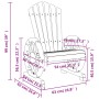 Adirondack Gartensessel 2 Stück aus massivem Tannenholz von , Gartenstühle - Ref: Foro24-365091, Preis: 228,47 €, Rabatt: %