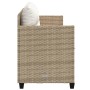 Sun lounger with beige synthetic rattan cushions by , Loungers - Ref: Foro24-368330, Price: 207,10 €, Discount: %