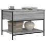 Engineered wood and gray Sonoma metal coffee table 70x50x50 cm by , Coffee table - Ref: Foro24-845344, Price: 52,44 €, Discou...