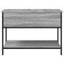 Engineered wood and gray Sonoma metal coffee table 70x50x50 cm by , Coffee table - Ref: Foro24-845344, Price: 52,44 €, Discou...