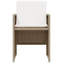 Gartenstühle und Tisch 3 Stück synthetisches Rattan Kissen beige von , Gartensets - Ref: Foro24-365066, Preis: 176,99 €, Raba...