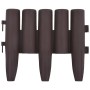 Garden edging 36 units PP brown 10 m by , Garden edging and edging - Ref: Foro24-48620, Price: 37,99 €, Discount: %