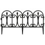 Garden edging 17 units PP black 10 m by , Garden edging and edging - Ref: Foro24-318293, Price: 37,36 €, Discount: %