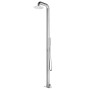 Garden shower with brown base 230 cm stainless steel by , Pool and spa accessories - Ref: Foro24-3070779, Price: 433,16 €, Di...