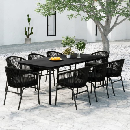 Garden dining set 9 pieces black by , Garden sets - Ref: Foro24-3099226, Price: 1,00 €, Discount: %