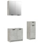 Set de muebles baño 3 pzas madera contrachapada gris hormigón de , Muebles de baño - Ref: Foro24-3115871, Precio: 172,92 €, D...