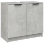 Set de muebles baño 3 pzas madera contrachapada gris hormigón de , Muebles de baño - Ref: Foro24-3115871, Precio: 172,92 €, D...