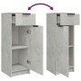 Concrete gray plywood 3-piece bathroom furniture set by , Bathroom furniture - Ref: Foro24-3115871, Price: 172,92 €, Discount: %