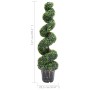 Planta espiral de Boj artificial con macetero verde 117 cm de , Flora artificial - Ref: Foro24-336504, Precio: 130,14 €, Desc...