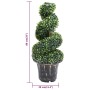 Artificial Boxwood spiral plant with green pot 89 cm by , artificial flora - Ref: Foro24-336506, Price: 113,98 €, Discount: %