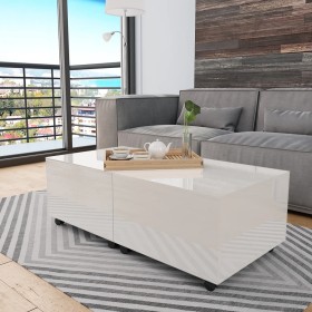 Glossy white coffee table 120x60x35 cm by , Coffee table - Ref: Foro24-283727, Price: 153,07 €, Discount: %