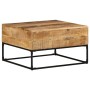 Mesa de centro madera de mango rugosa 68x68x41 cm de , Mesas de centro - Ref: Foro24-320817, Precio: 128,13 €, Descuento: %