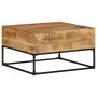 Mesa de centro madera de mango rugosa 68x68x41 cm de , Mesas de centro - Ref: Foro24-320817, Precio: 128,13 €, Descuento: %