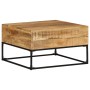 Mesa de centro madera de mango rugosa 68x68x41 cm de , Mesas de centro - Ref: Foro24-320817, Precio: 128,13 €, Descuento: %