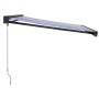 Toldo retráctil aluminio y tela azul y blanco 3,5x2,5 m de , Toldos - Ref: Foro24-3154547, Precio: 461,98 €, Descuento: %