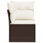 Garden corner sofa with brown synthetic rattan cushions by , Outdoor sofas - Ref: Foro24-366216, Price: 97,73 €, Discount: %