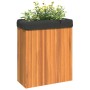 Solid acacia wood planter 59x27.5x70 cm by , Pots and planters - Ref: Foro24-366506, Price: 103,32 €, Discount: %