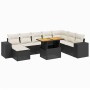 8-teiliges Gartensofa-Set und schwarze synthetische Rattankissen von , Gartensets - Ref: Foro24-3275961, Preis: 607,63 €, Rab...