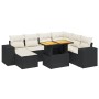 8-piece garden sofa set and black synthetic rattan cushions by , Garden sets - Ref: Foro24-3275940, Price: 567,73 €, Discount: %