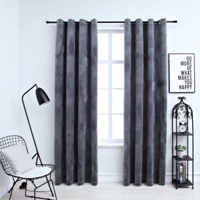 Blackout curtains rings 2 pcs anthracite velvet 140x175 cm by vidaXL, Curtains and curtains - Ref: Foro24-134496, Price: 32,4...