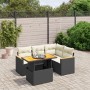 5-teiliges Gartenmöbel-Set und schwarze synthetische Rattankissen von , Gartensets - Ref: Foro24-3273058, Preis: 369,63 €, Ra...