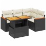 5-piece garden furniture set and black synthetic rattan cushions by , Garden sets - Ref: Foro24-3273058, Price: 369,63 €, Dis...