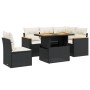 6-piece garden sofa set and black synthetic rattan cushions by , Garden sets - Ref: Foro24-3273079, Price: 446,54 €, Discount: %