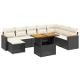 8-teiliges Gartensofa-Set und schwarze synthetische Rattankissen von , Gartensets - Ref: Foro24-3273212, Preis: 597,30 €, Rab...